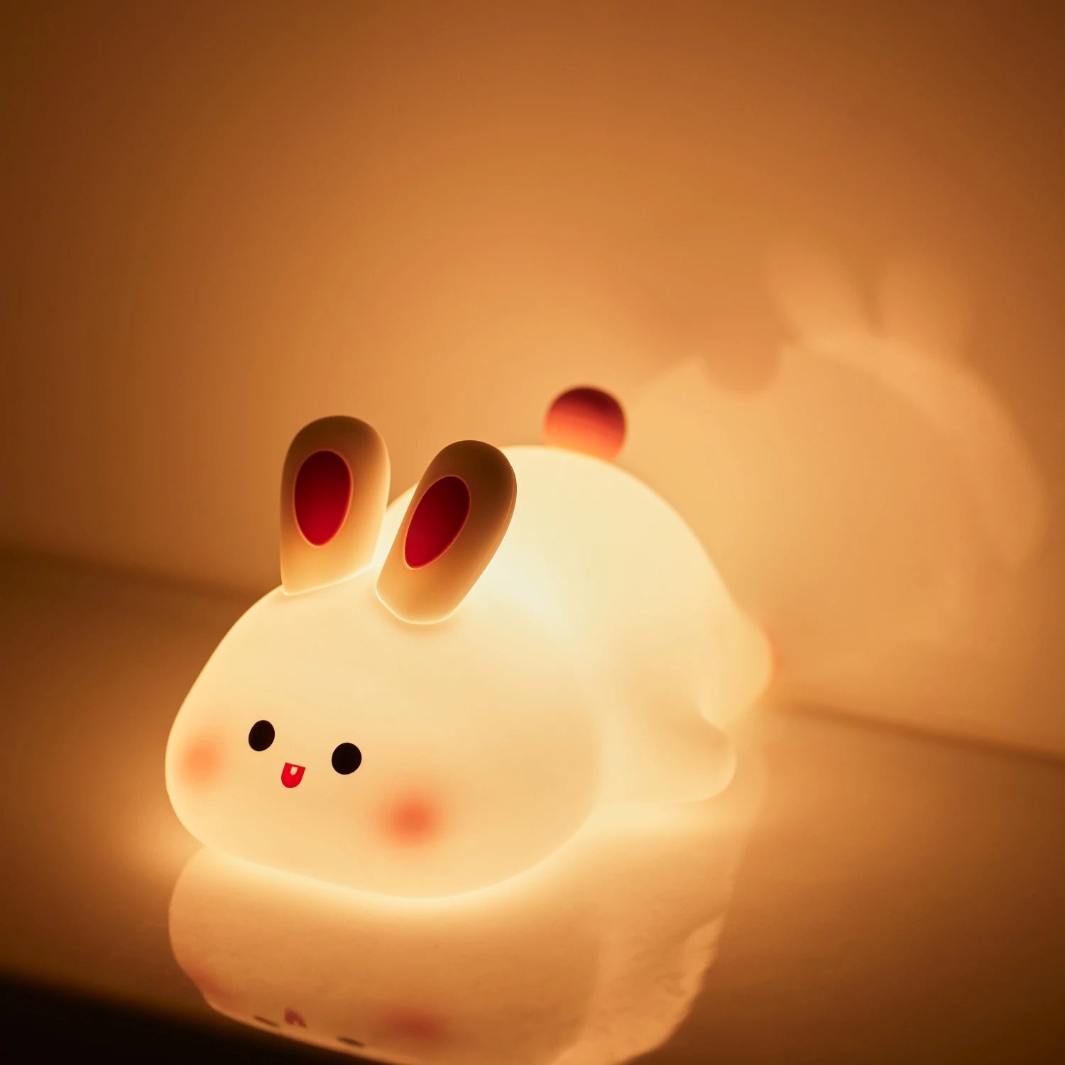 Originelle Nachttischlampe – Silikon-Kaninchen