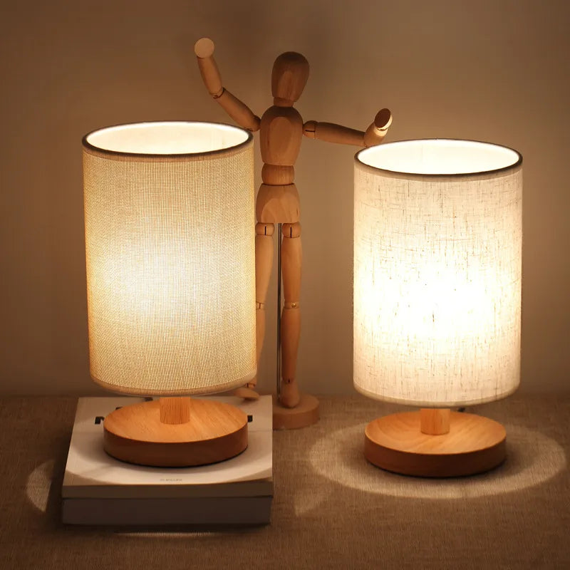 Nachttischlampe aus Holz – elegante Holzlampe