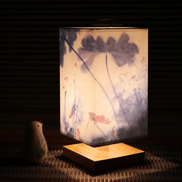 Nachttischlampe – Azure Blossom